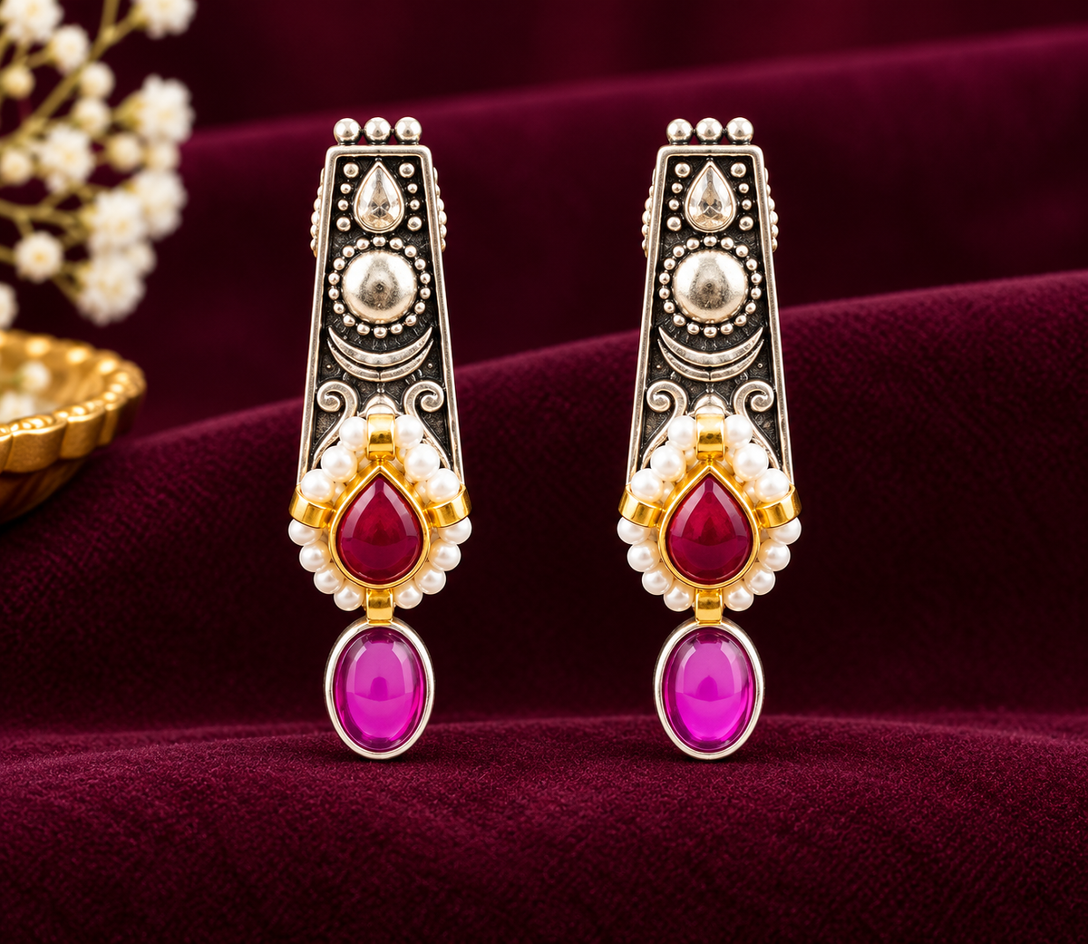 Royal Multicolor Tribal Necklace Set