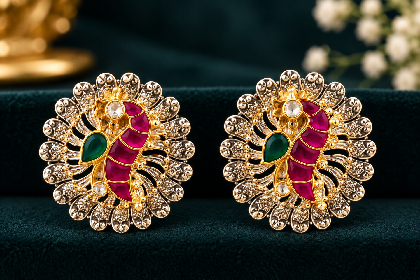 Royal Peacock Heritage Necklace Set