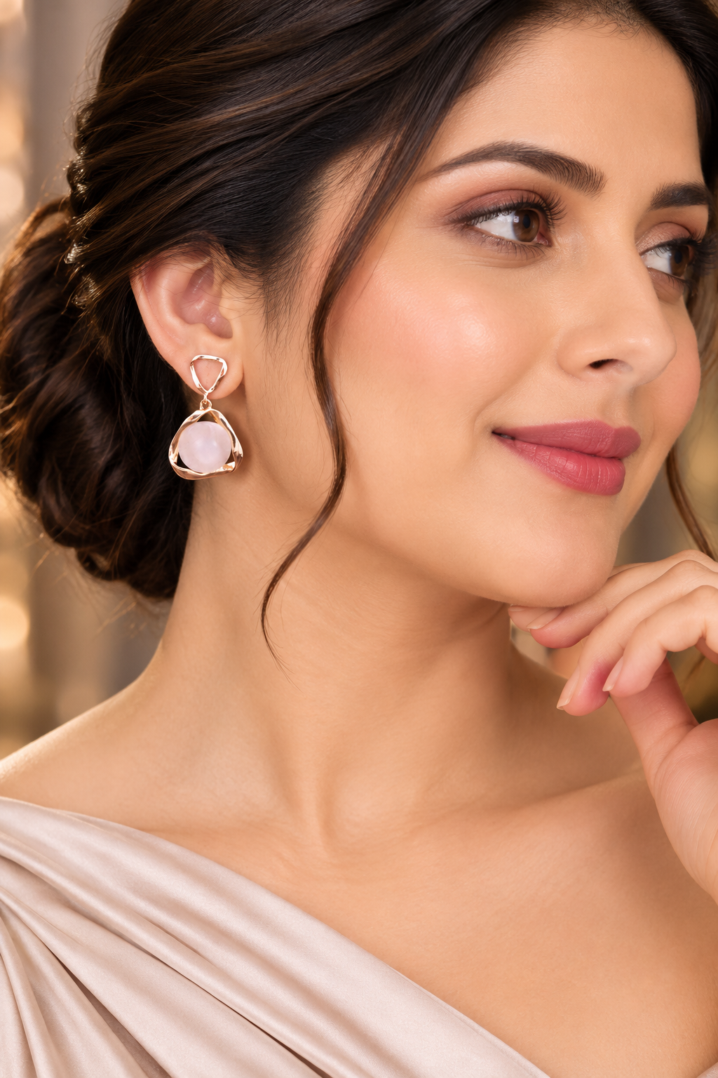 Rose Aura Earrings