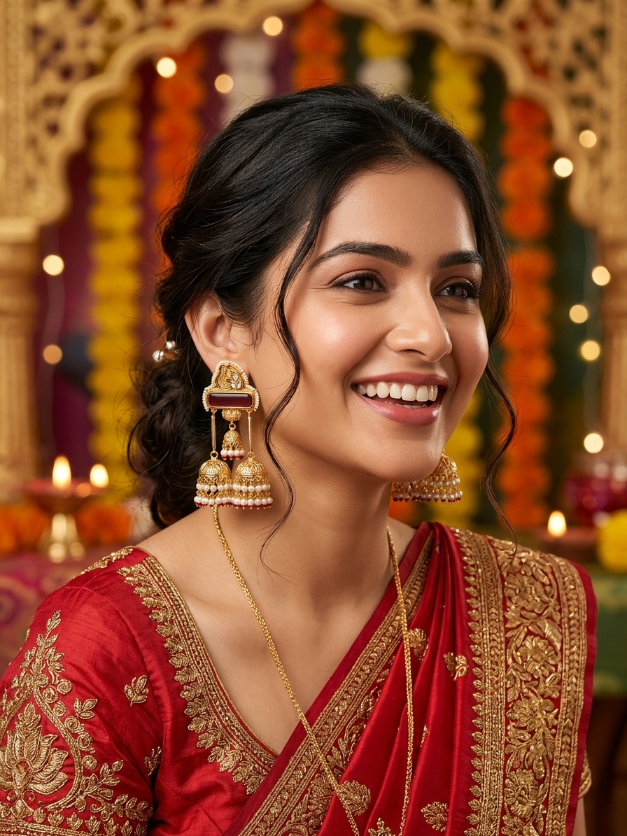 Rajsi Ruby Jhumka