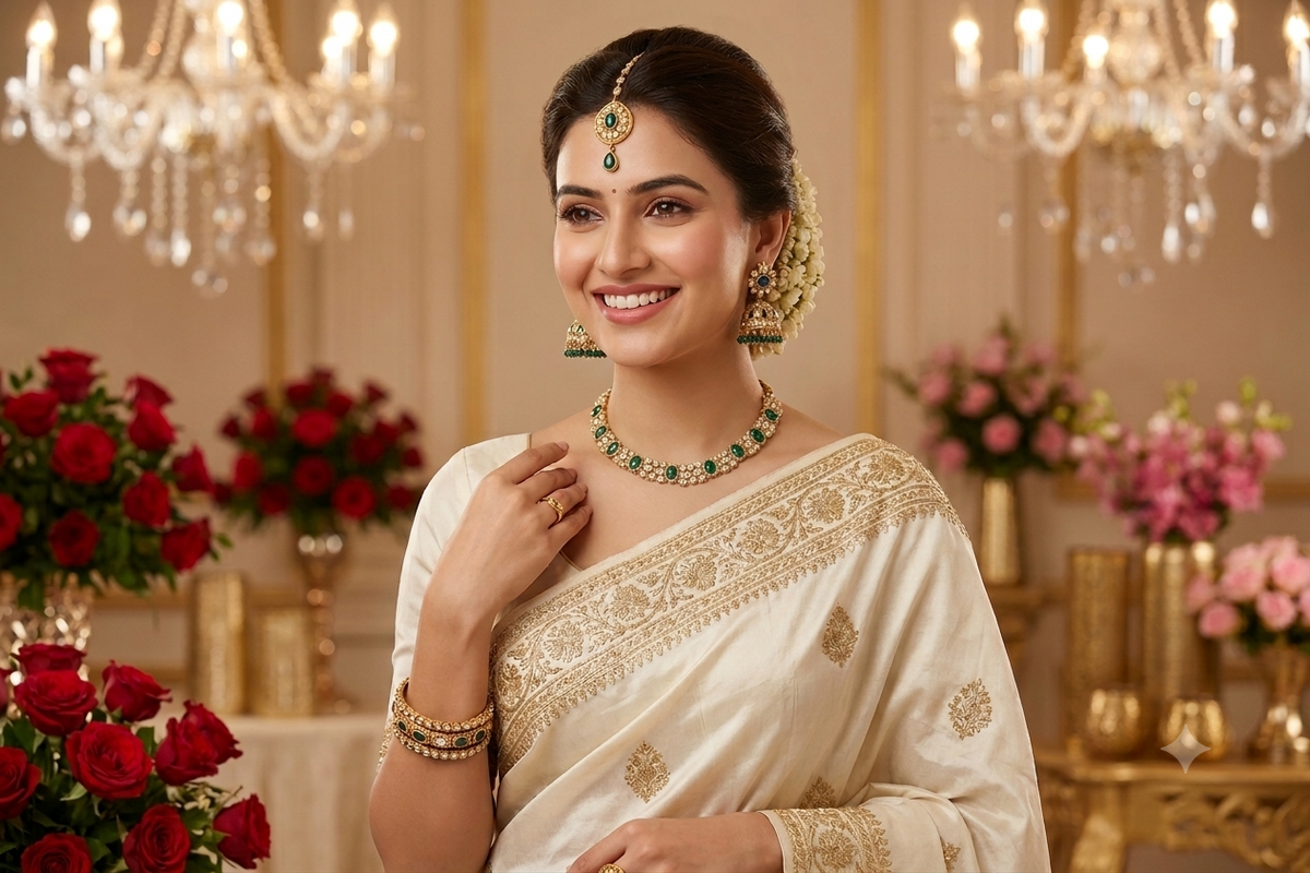 Royal Meenaz Polki Set