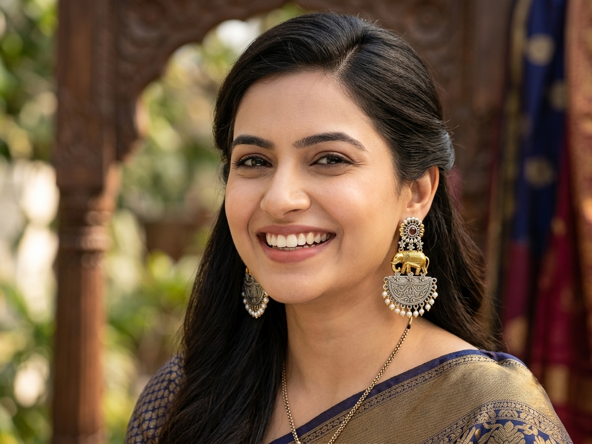 Heritage Elephant Pearl Drop Earrings