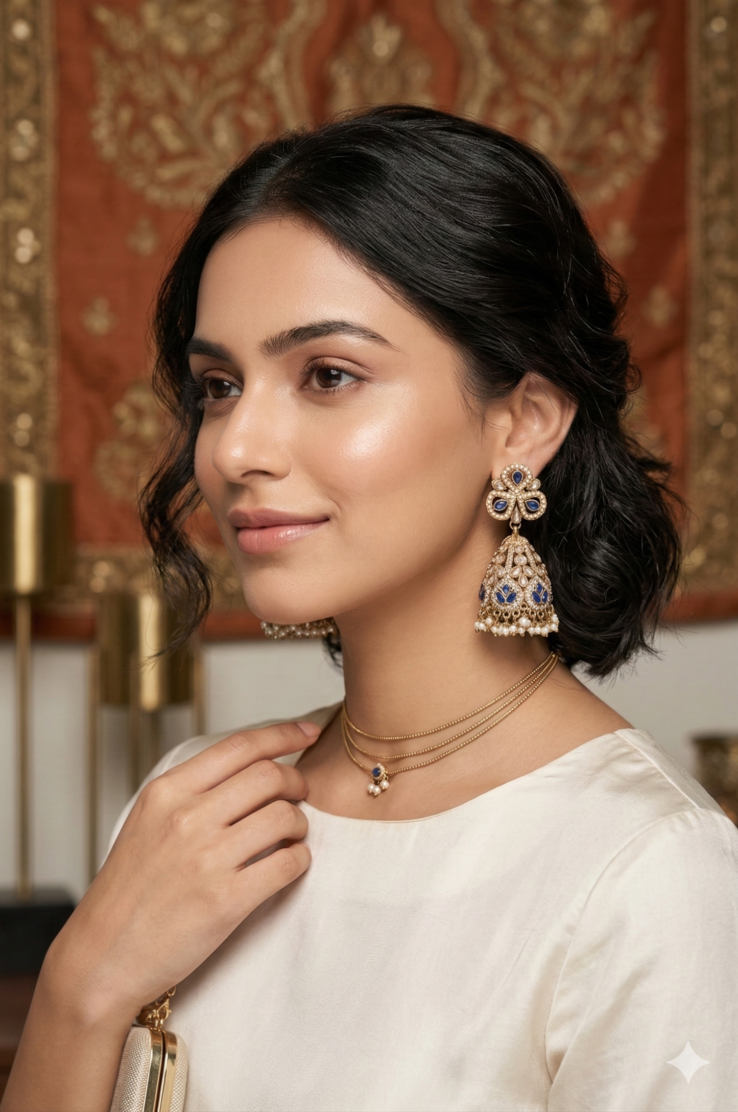 Neel Kamal Jhumkas