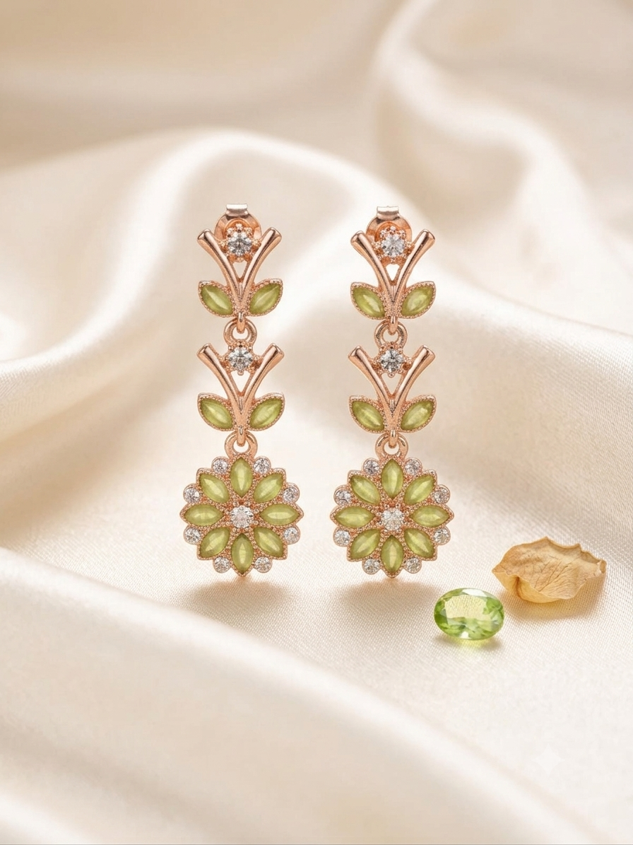 Blooming Petal Drop Earrings