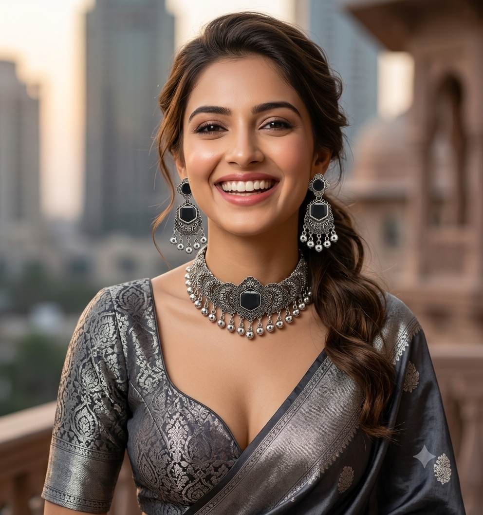 Zariya Jhumka Necklace Set