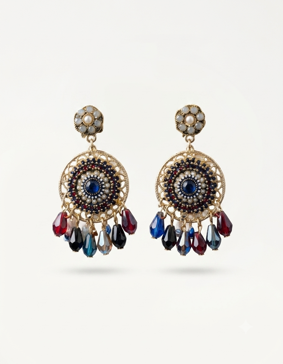 Bohemian Charm Beaded Earrings
