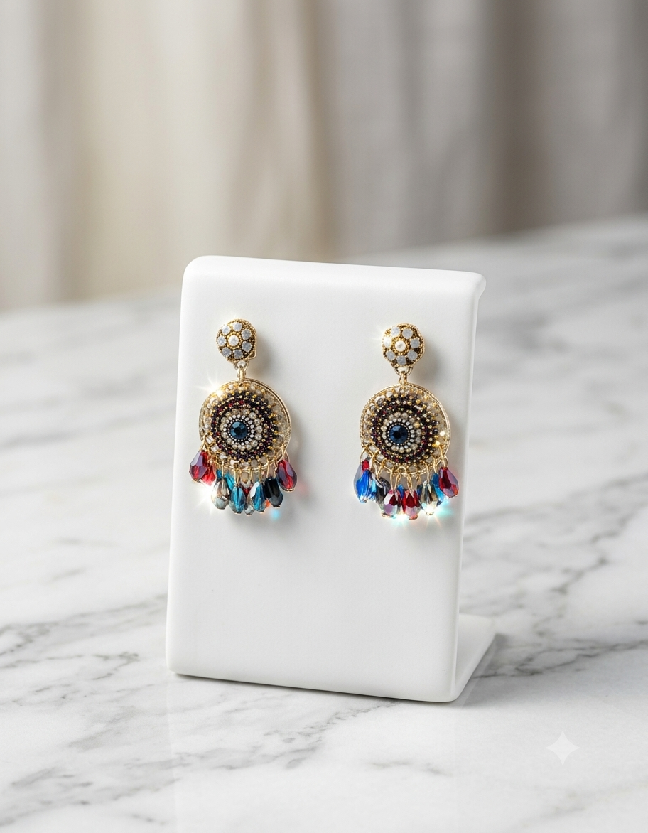 Bohemian Charm Beaded Earrings