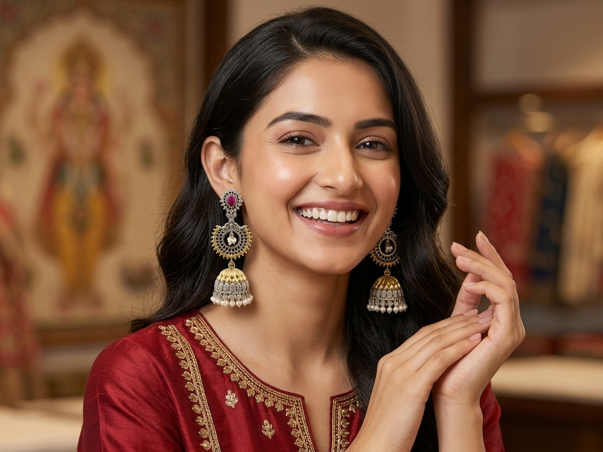 Meher Royal Jhumka Earrings