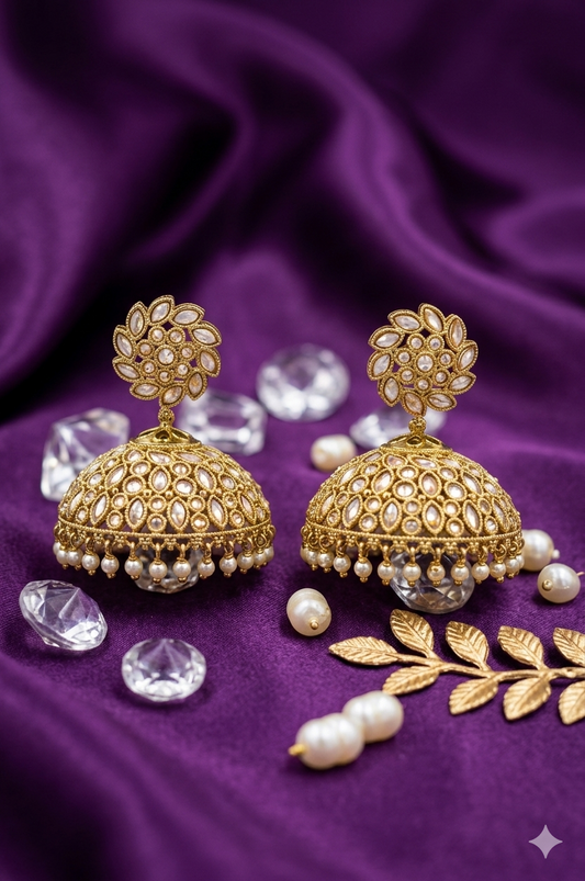 Regal Kundan Jhumka