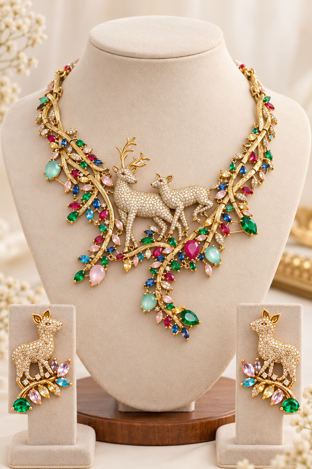 Celestial Garden Multicolour Designer Necklace Set