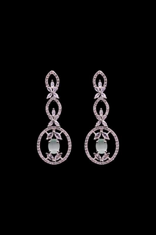 Ethereal Grace – Classic Diamond & Gemstone Earrings
