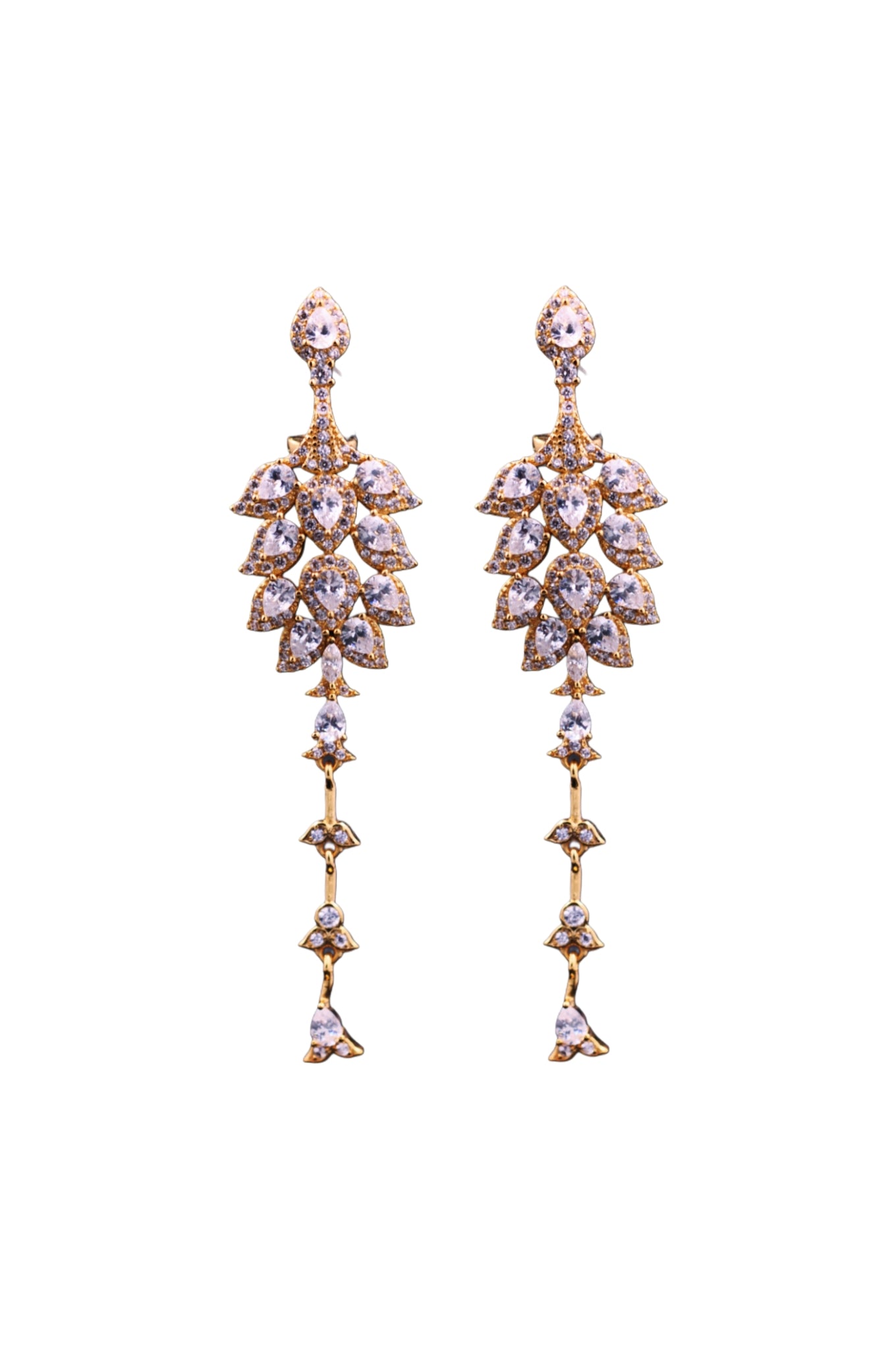 Golden Bloom Drop Earrings