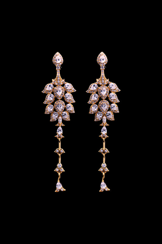 Golden Bloom Drop Earrings