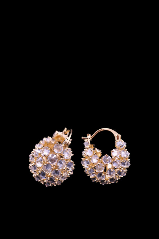 Elegant Kundan Hoop