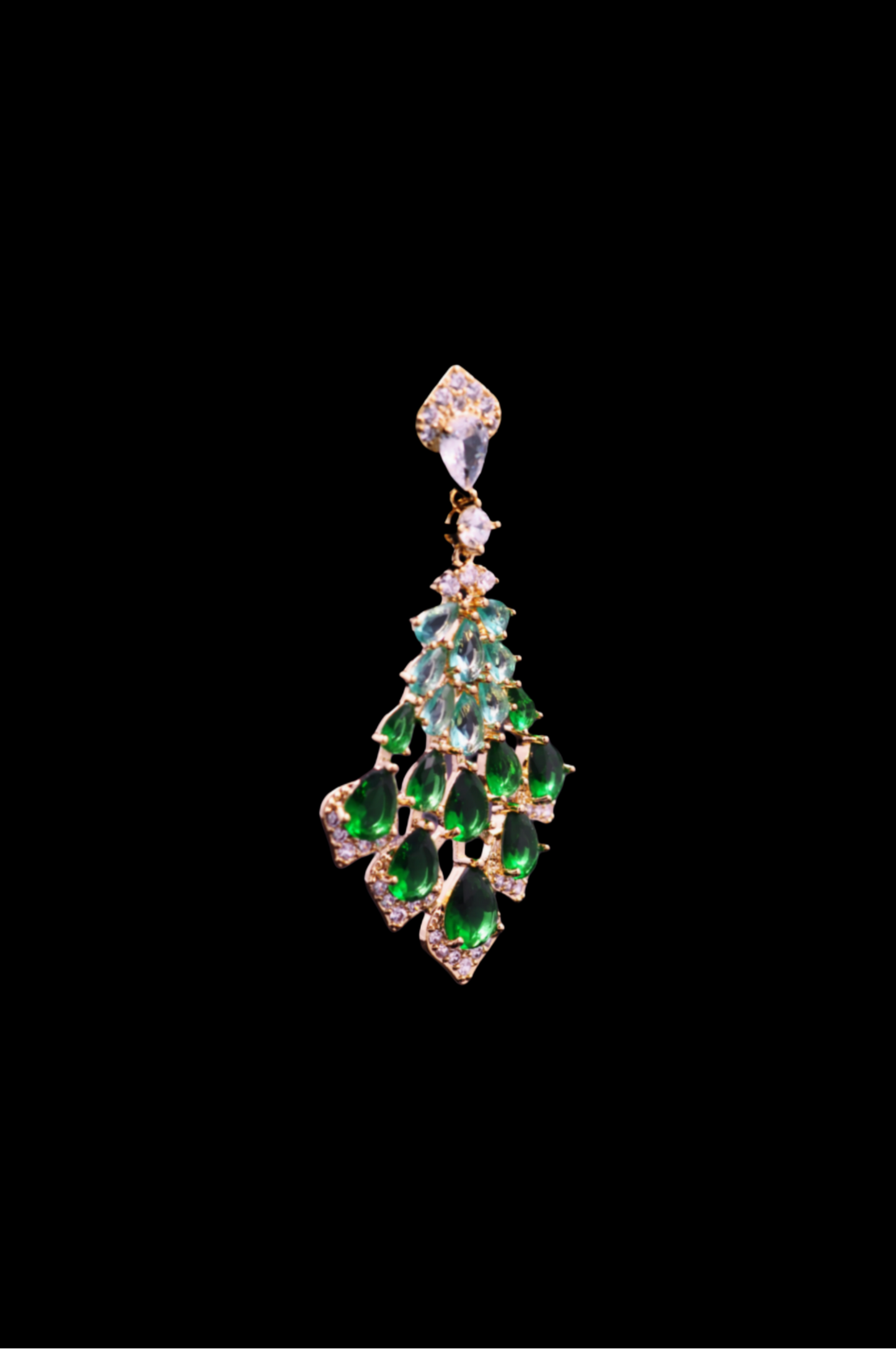 Emerald Cascade Earrings