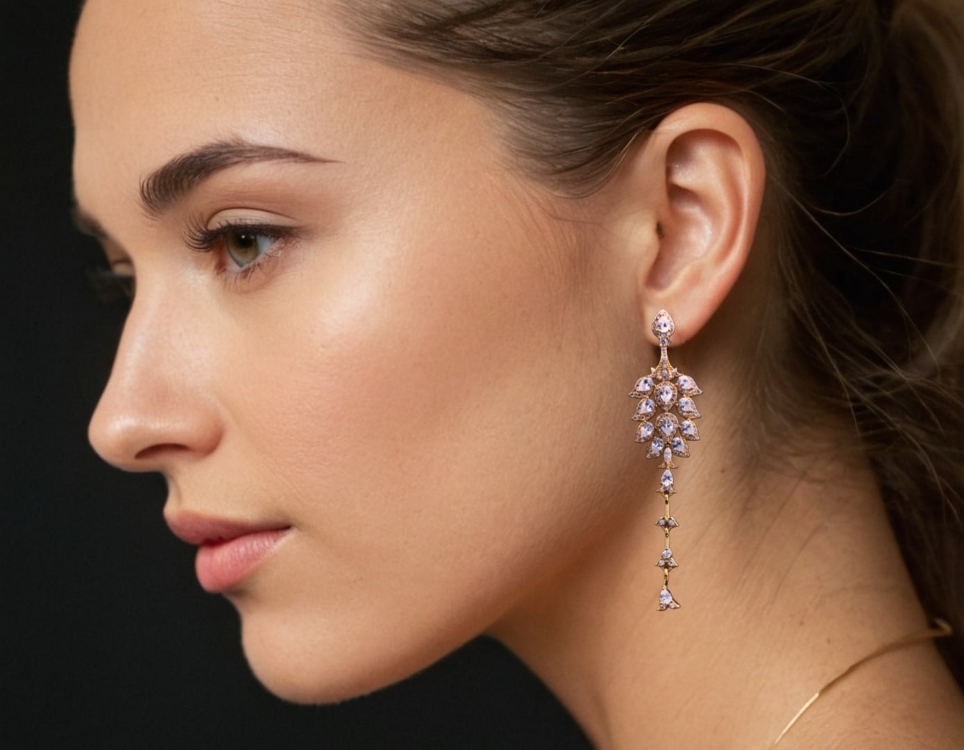 Golden Bloom Drop Earrings