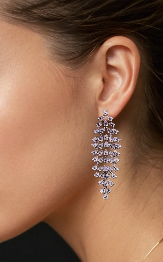 Diamond Radiance Drop Earrings