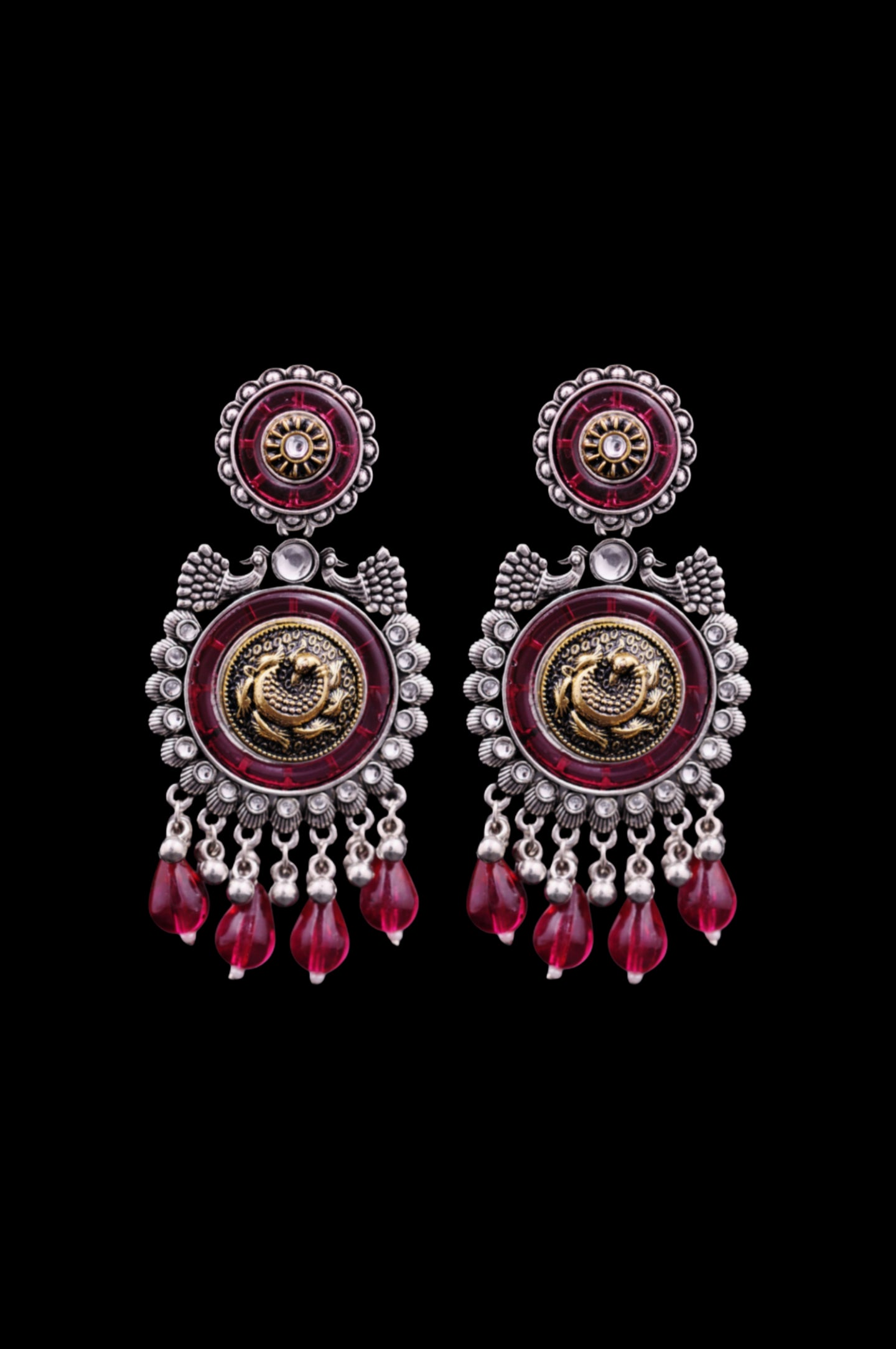 Rudra Rooh Oxidized Chandbali