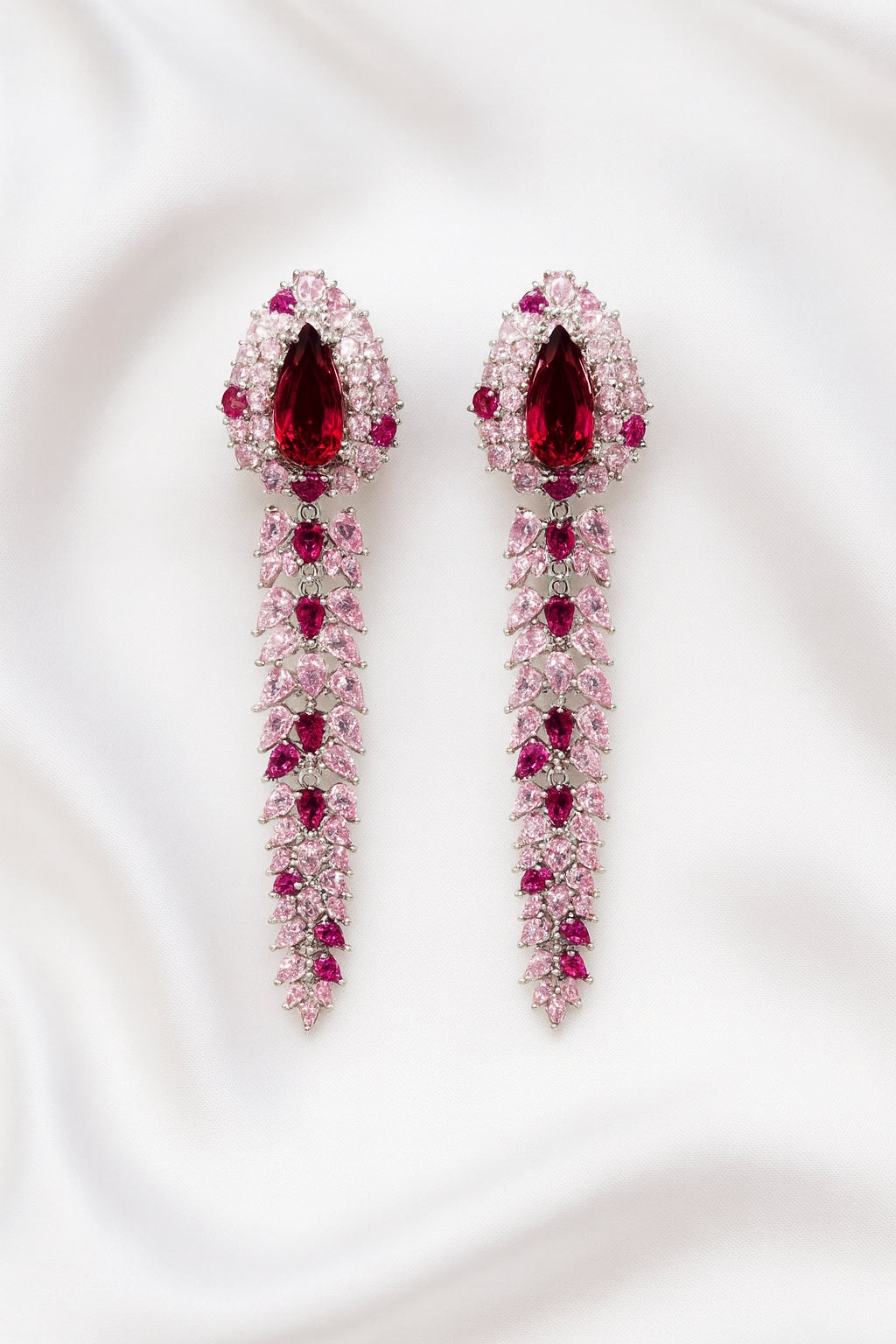 Pink Aura Statement Danglers