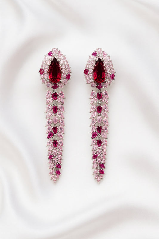 Pink Aura Statement Danglers