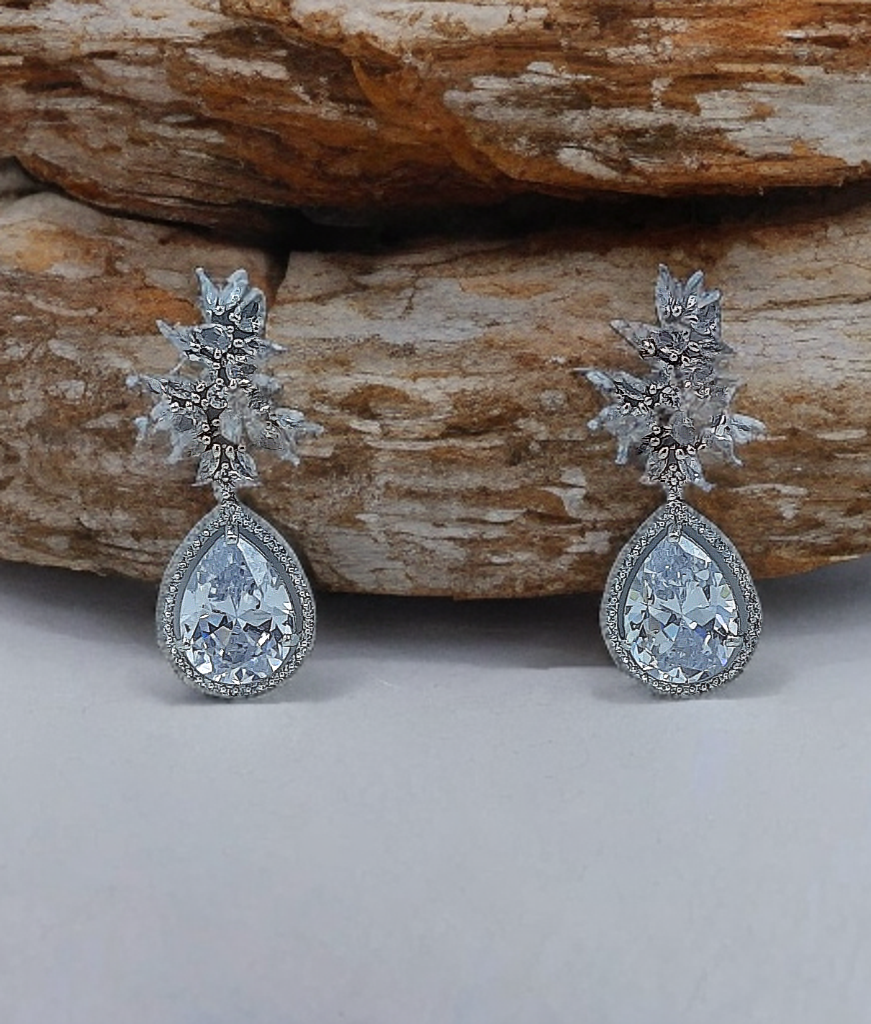 Royal Elegance Teardrop Crystal Earrings