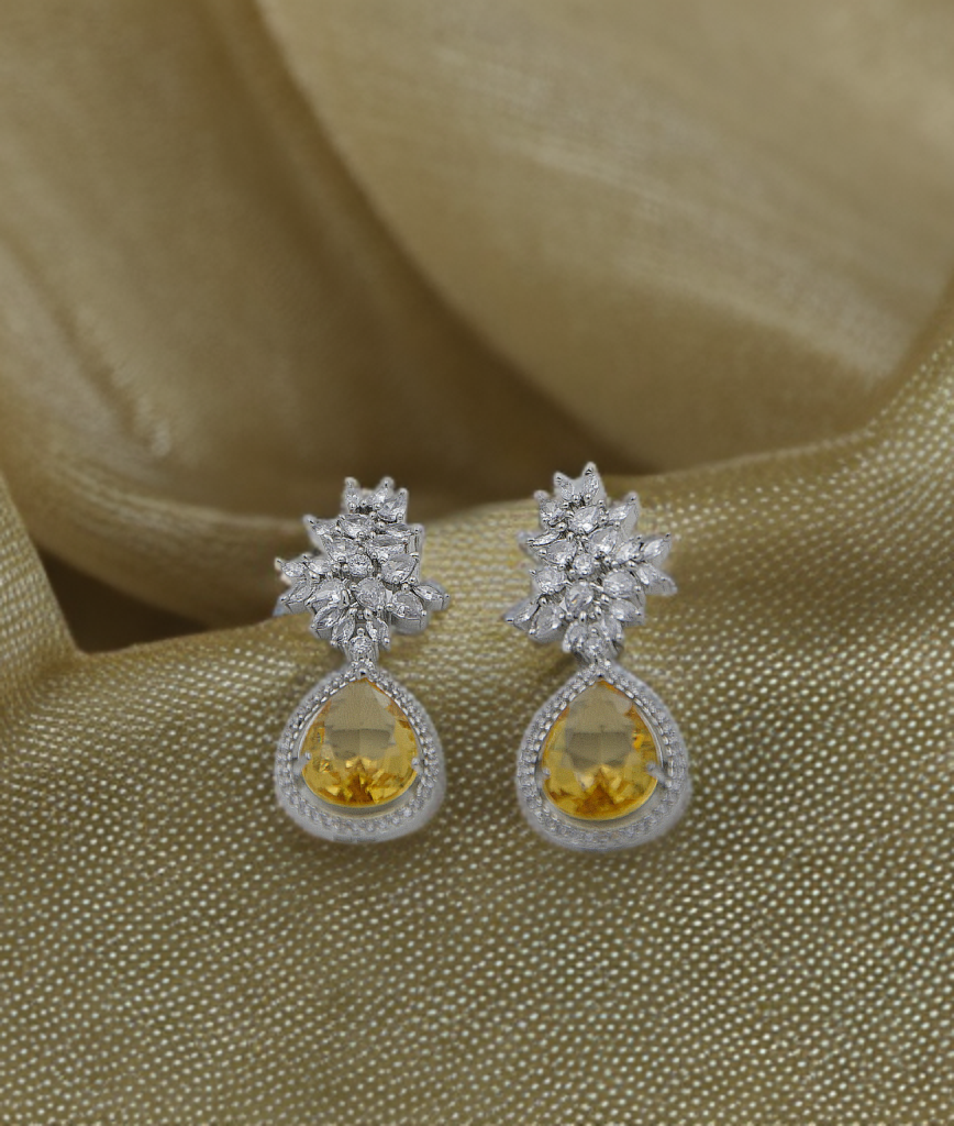 Royal Elegance Teardrop Crystal Earrings