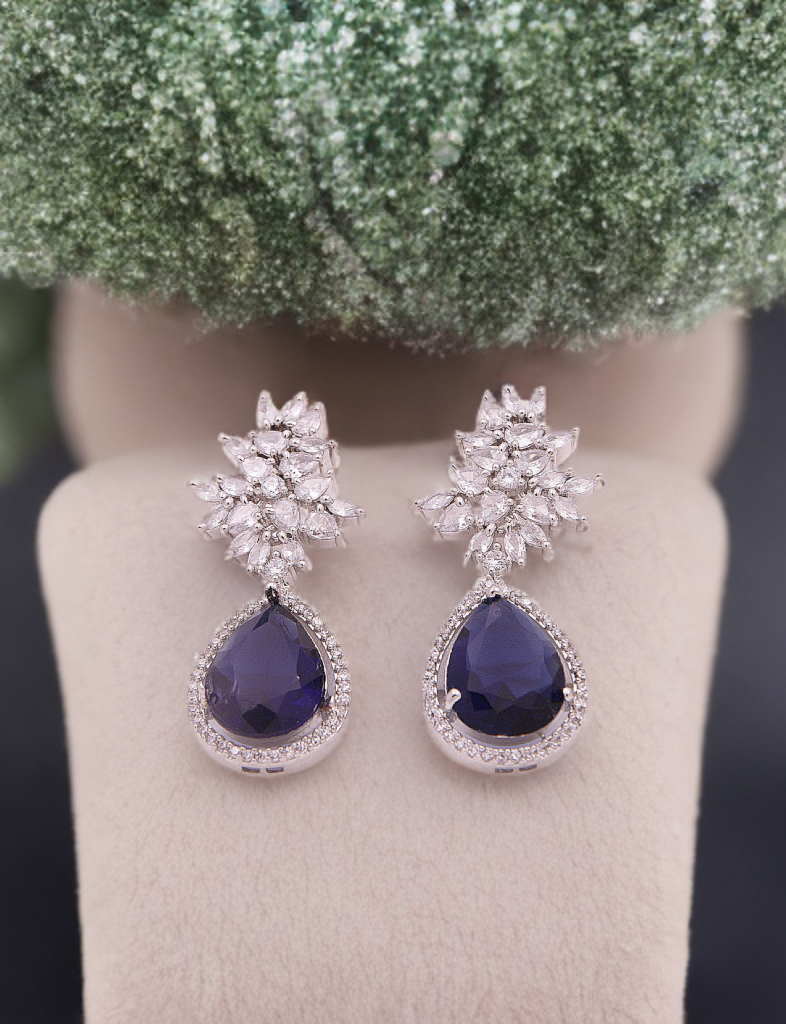 Royal Elegance Teardrop Crystal Earrings