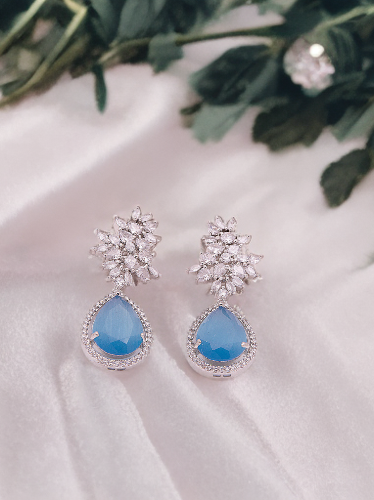 Royal Elegance Teardrop Crystal Earrings