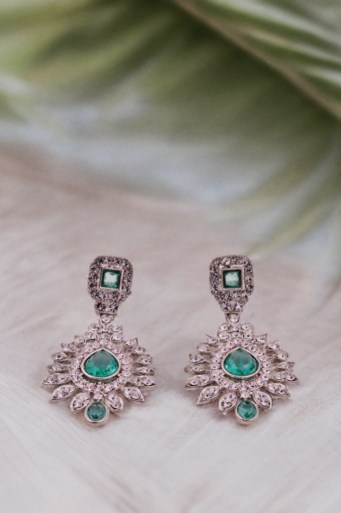 Timeless Elegance Gemstone Drop Earrings