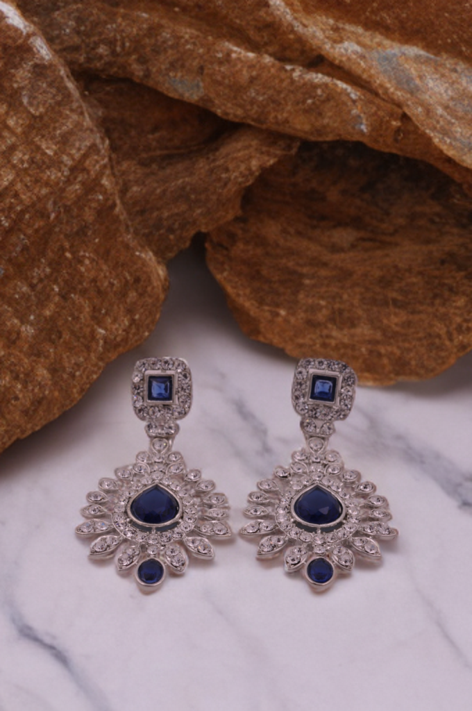 Timeless Elegance Gemstone Drop Earrings