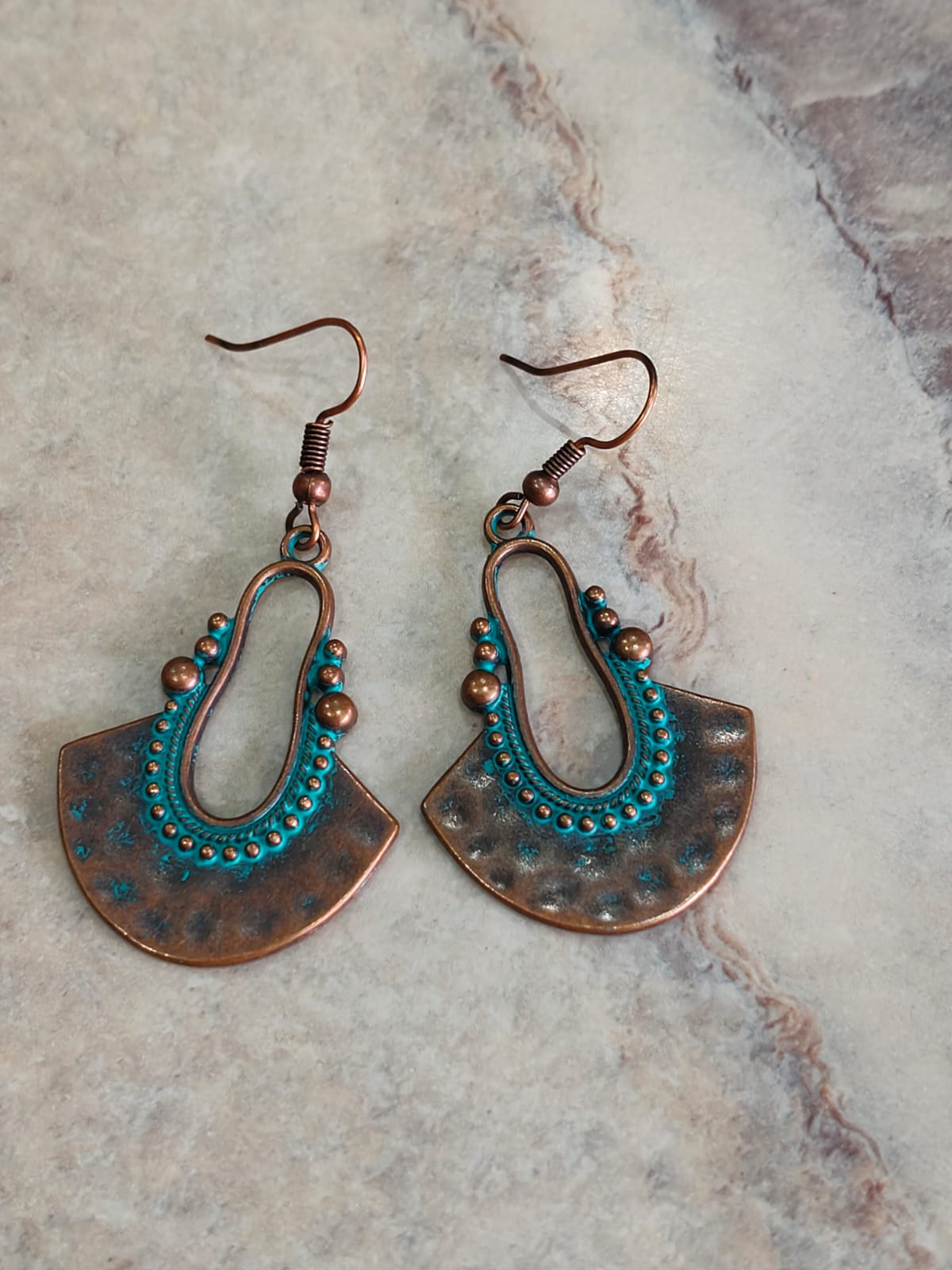 Antique Ocean Charm Earrings
