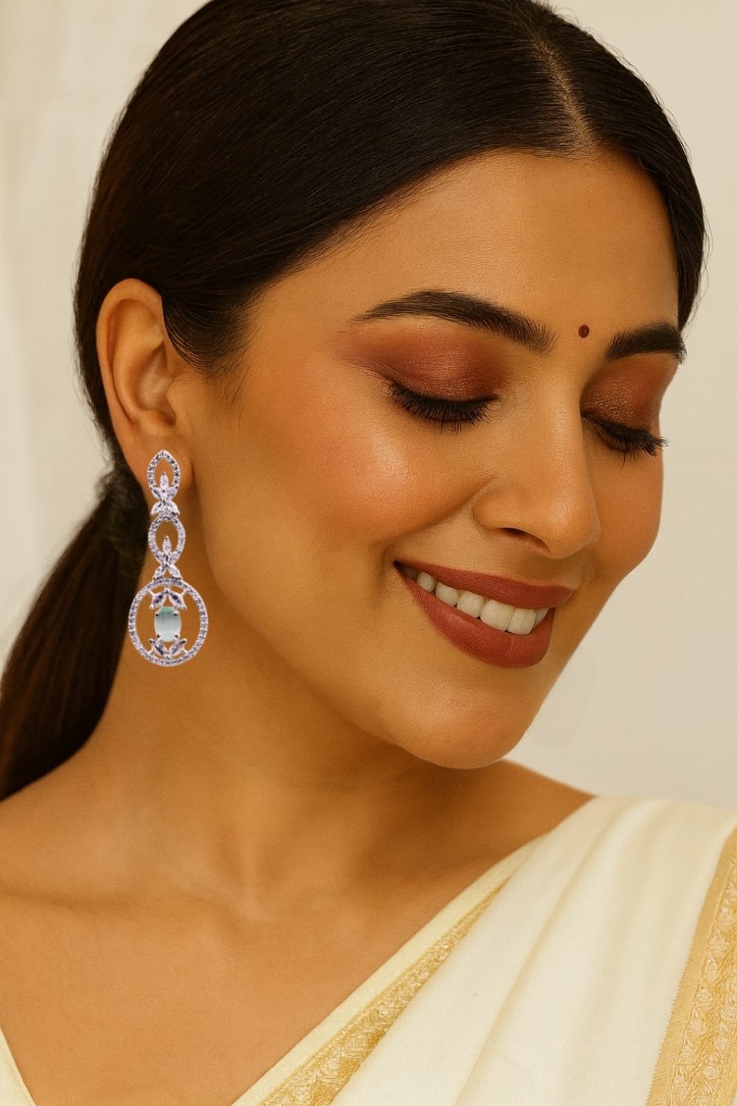 Ethereal Grace – Classic Diamond & Gemstone Earrings