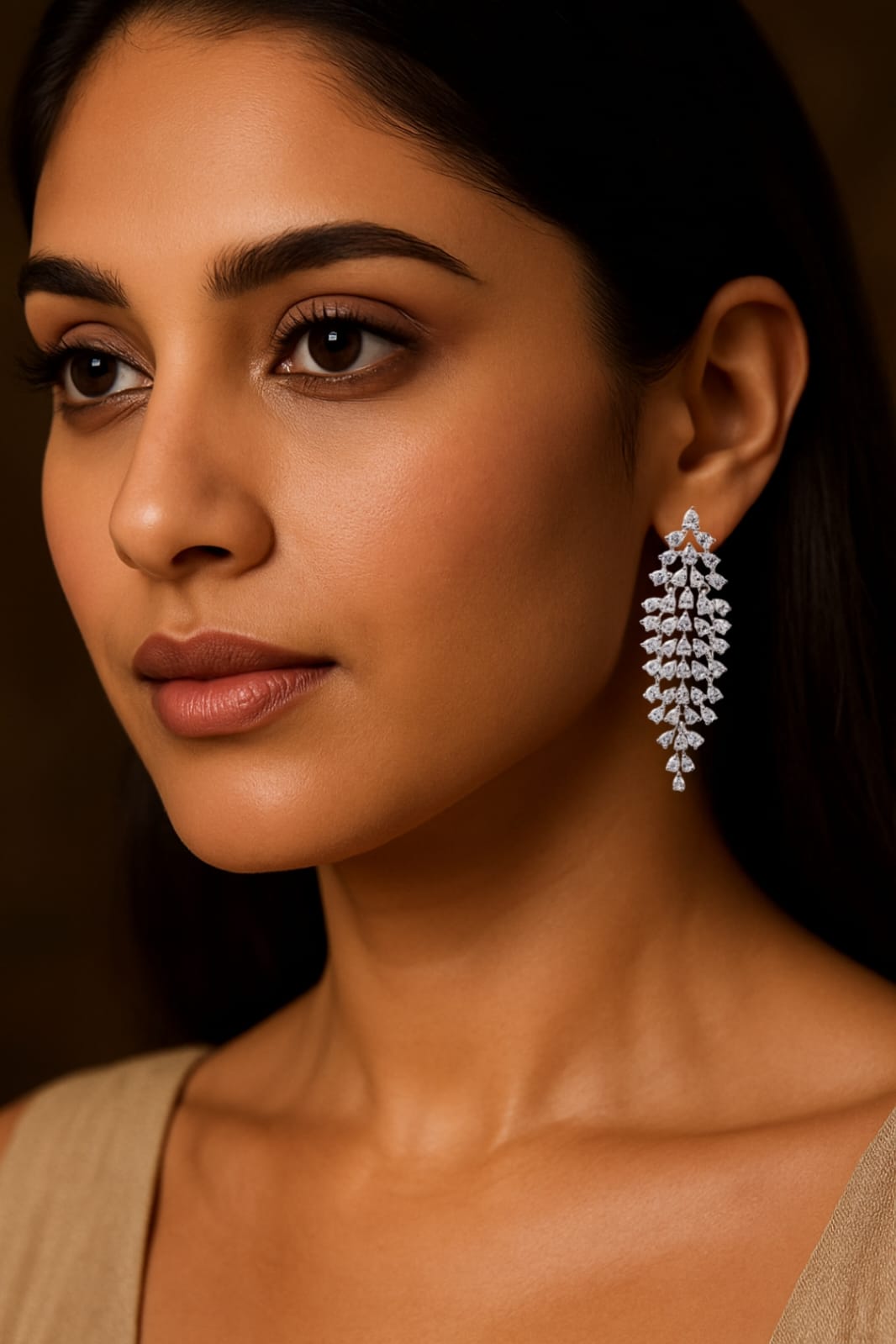 Diamond Radiance Drop Earrings