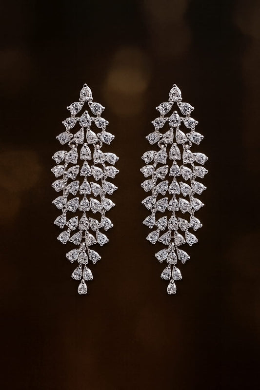 Diamond Radiance Drop Earrings