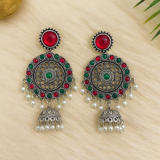 Multi Color Festive Aura Earrings