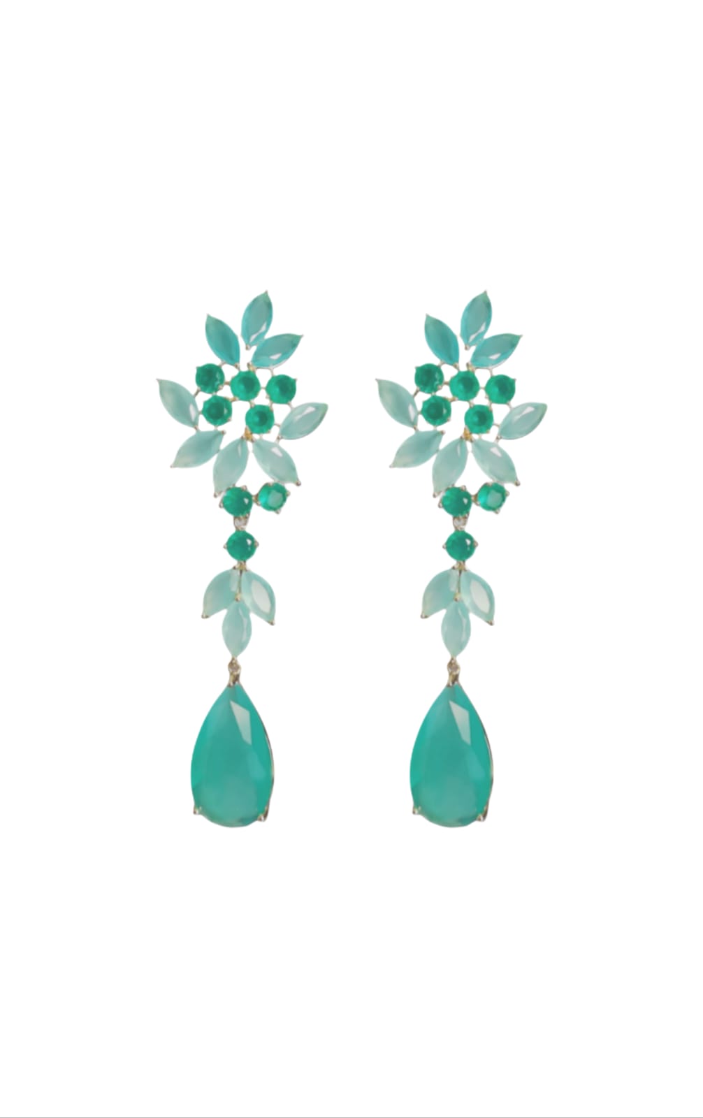 Aqua Royale Statement Earrings