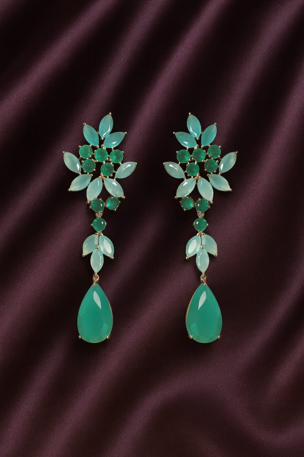 Aqua Royale Statement Earrings