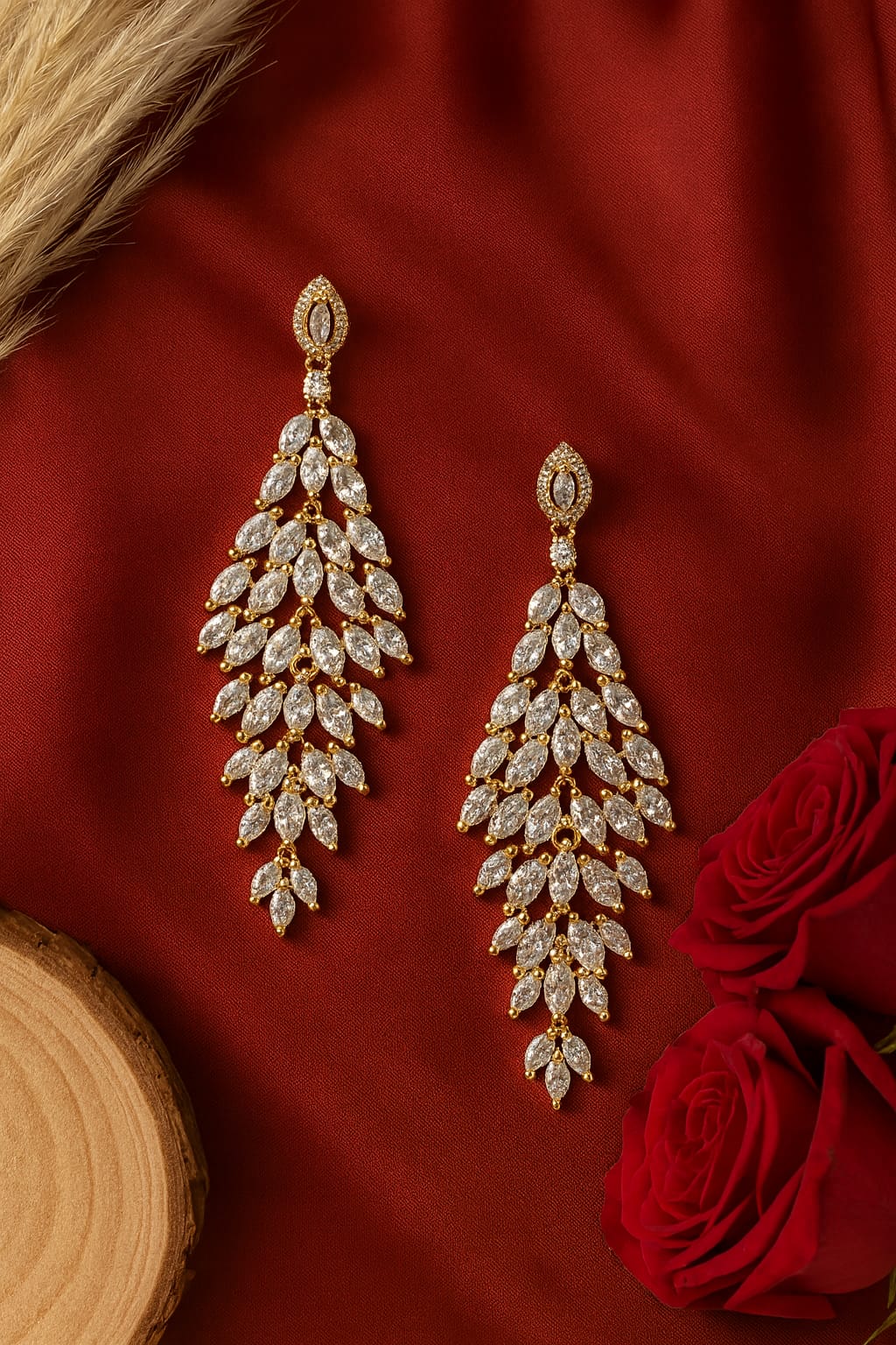 Crystal Cascade Luxe Earrings