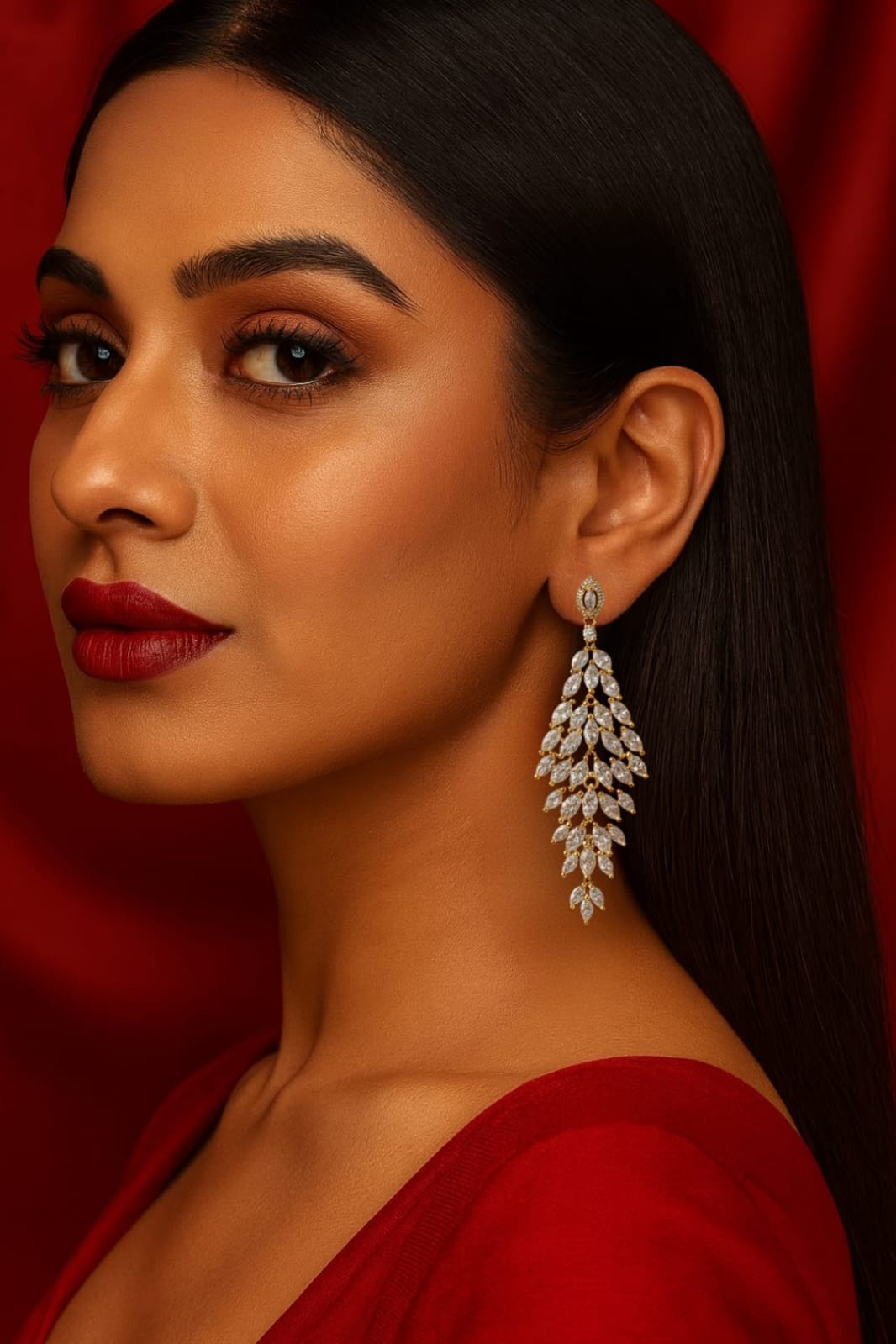 Crystal Cascade Luxe Earrings