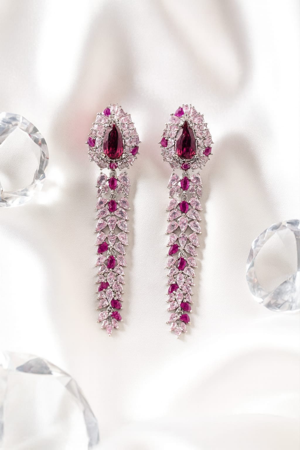 Pink Aura Statement Danglers