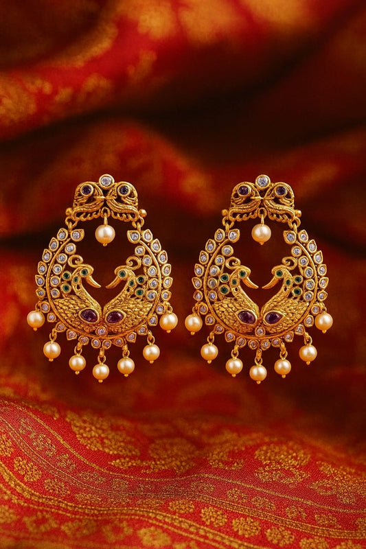 Rajasi Mayura Jhumkas