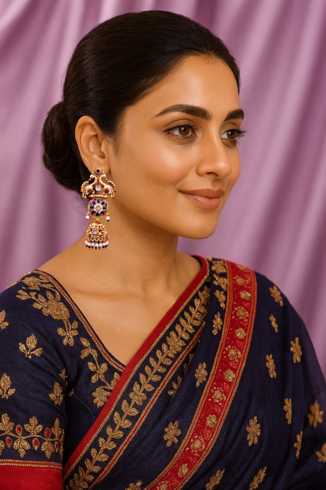 Mayura Pushpanjali Jhumkas