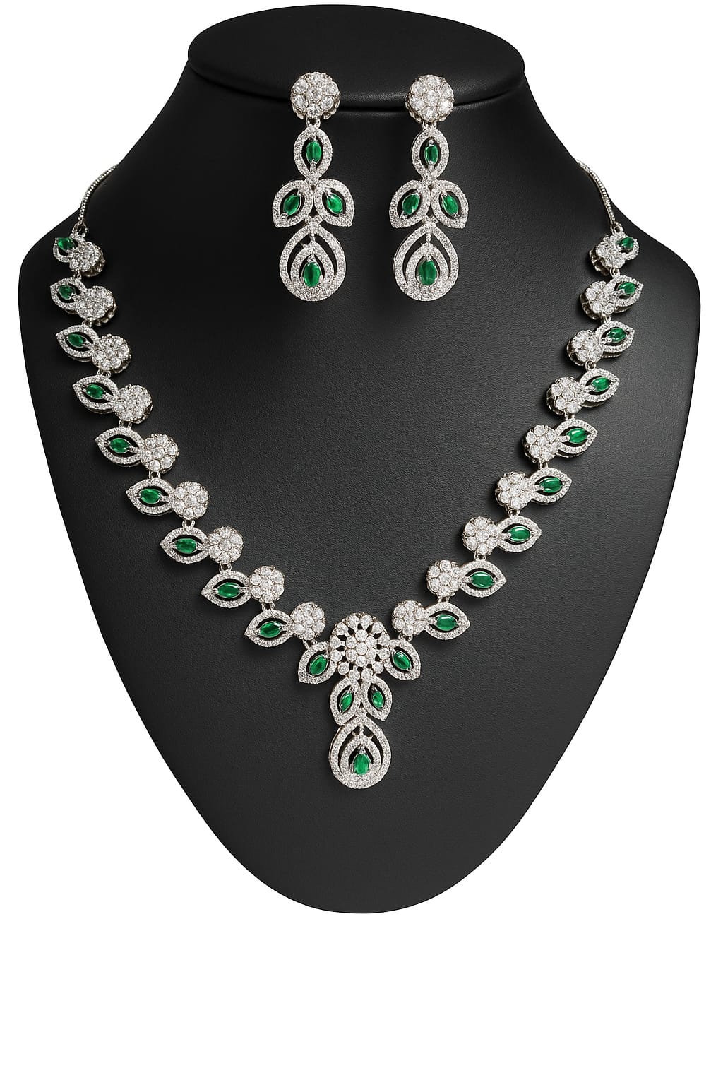 Emerald Gleam CZ Set